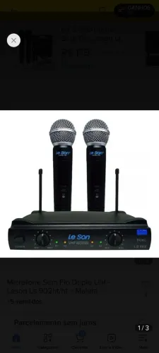 Mesa de som MXT e Microfones Sem Fio