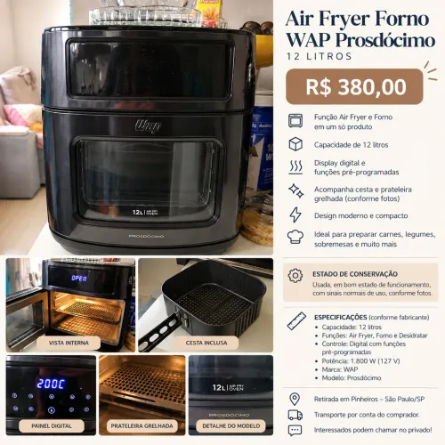 Air Fryer Oven WAP usada