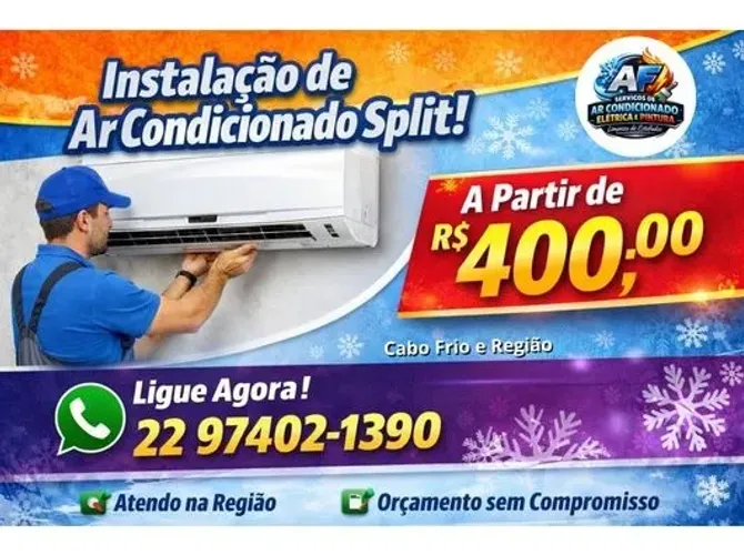Instalação Ar Condicionado - O Conforto que vc Merece Instalado com Perfeição