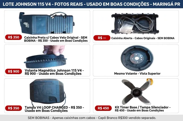Motor de popa Jhonson 115 HP V4