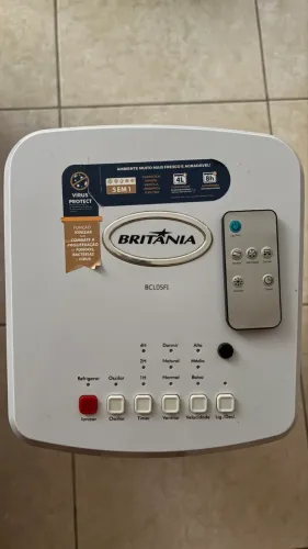 Climatizador de Ar Britânia BCL05FI 127V - Com Controle e Gelo Reutilizável
