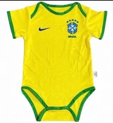 Camisa Brasil bebê criança até 1 ano