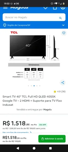Sart tv 40 40s 5K
