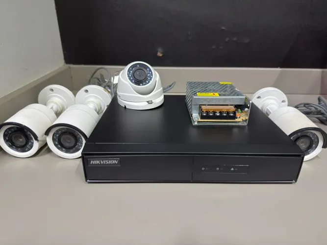 Sistema CFTV 4 câmeras completo!