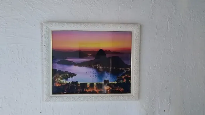 Quadro com vidro, paisagem Pão-de-Açúcar