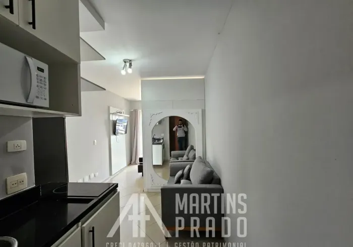 Studio mobiliado com vaga | New Studio Pinheiros