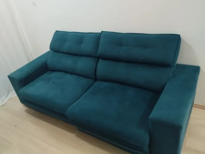 É SÓ BUSCAR - Sofá Grande, 2,5 metros l, Reclinável