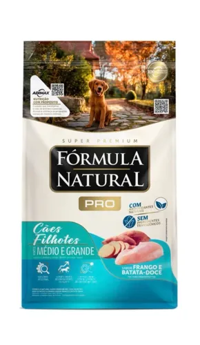 Ração para cachorro e filhote super premium fórmula natural 