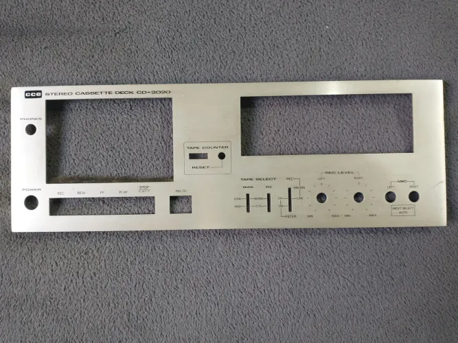 Painel Frontal do Tape Deck CCE 2020