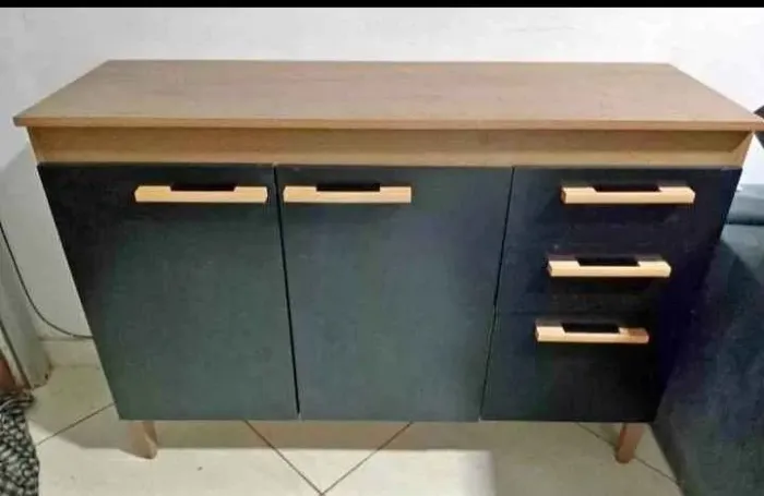 Balcão de cozinha preto