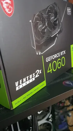 Nvidia Msi Ventus 2x Geforce Rtx 4060 Black Oc Edition 8gb