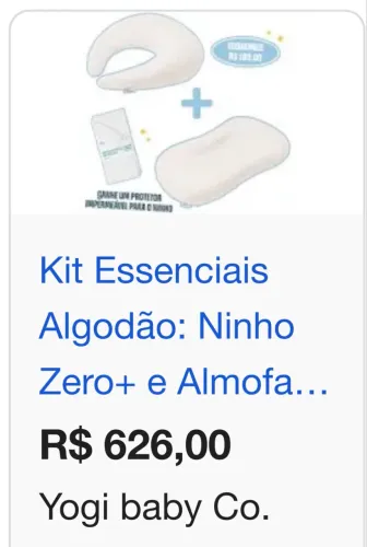 Ninho e almofada de amamentação