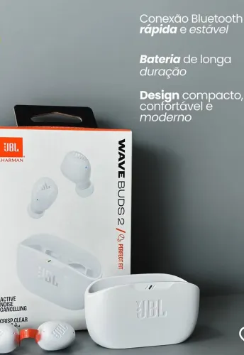 Fone Bluetooth JBL Wave Buds 2 Original 