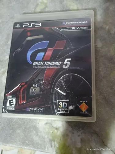 Gran Turismo 5 PS3, capa e cd