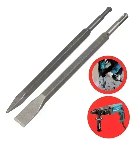 Kit Ponteiro E Talhadeira Sds Plus P/ Makita Bosch E Dewalt