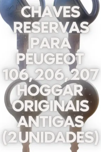 Chaves Peugeot Originais Antigas