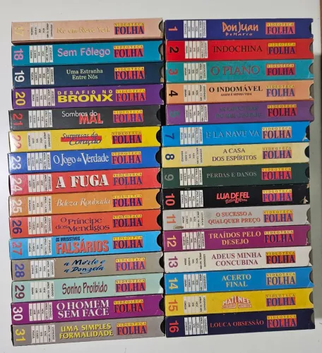 Coleção 30 filmes VHS Folha!