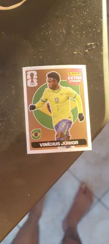 Figurinha copa do mundo Extra legend Bronze ouro - Brasil vinicius jr