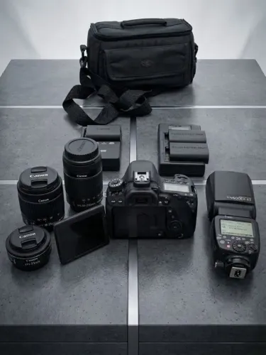 KIT FOTOGRÁFICO CANON EOS 80D + 3 LENTES + FLASH | COMPLETO