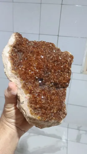 Citrino com mais de 3 kg linda peça, peça muito grande