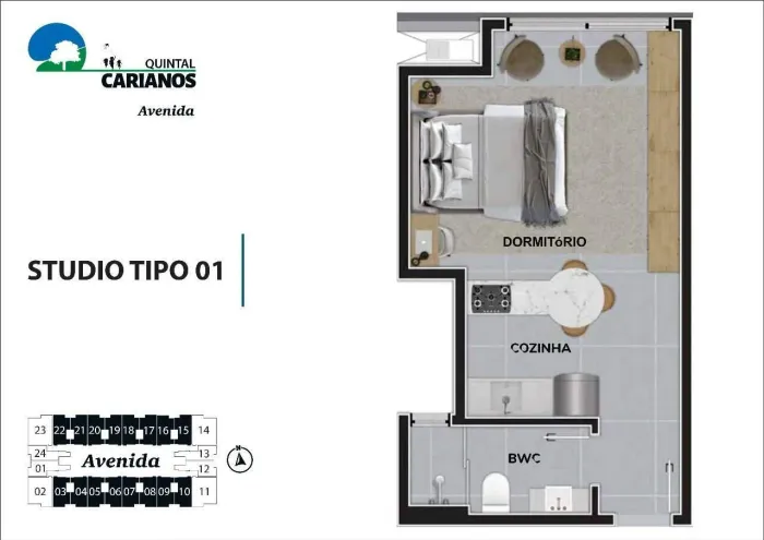 Apartamento 1 quarto Carianos Florianópolis Quintal Carianos - Pátio