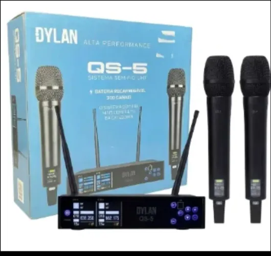 Microfones Dylan <br>sem fio