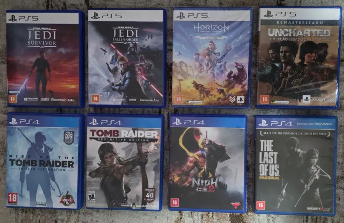 Jogos de PS5 e PS4