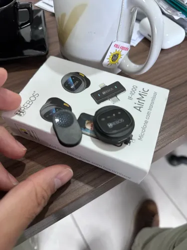 Microfone de lapela sem fio