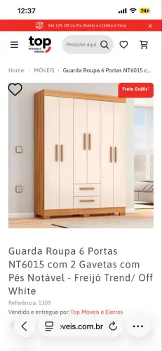 Guarda roupa novo