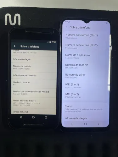 Celular Samsung A03 Core + Celular Motorola G3