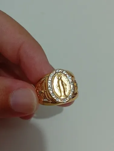 Anel banhado de ouro