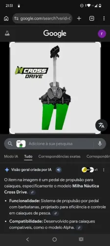 Padal para caiaque Cross drive 