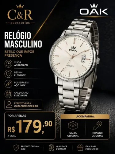 Relógio masculino OAK