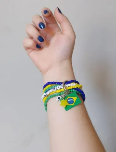 Pulseiras personalizadas - copa do mundo, brasil