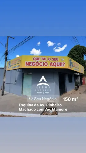 Ponto Comercial na esquina da Pinheiro Machado com Avenida Mamoré