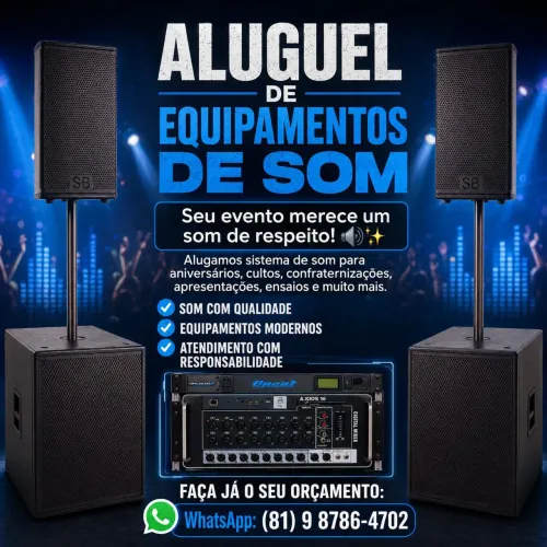 Aluguel de som