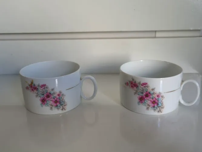 Xícaras de chá de porcelana Renner (Antiguidade)de)