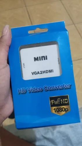 Conversor Adaptador Mini VGA Para HDMI Full HD 1080p