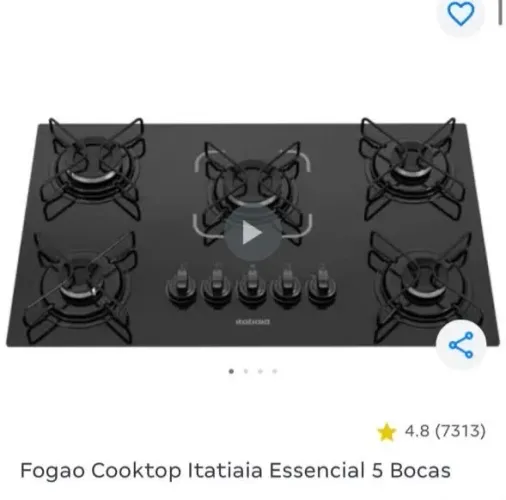 Fogão cooktop nunca usado