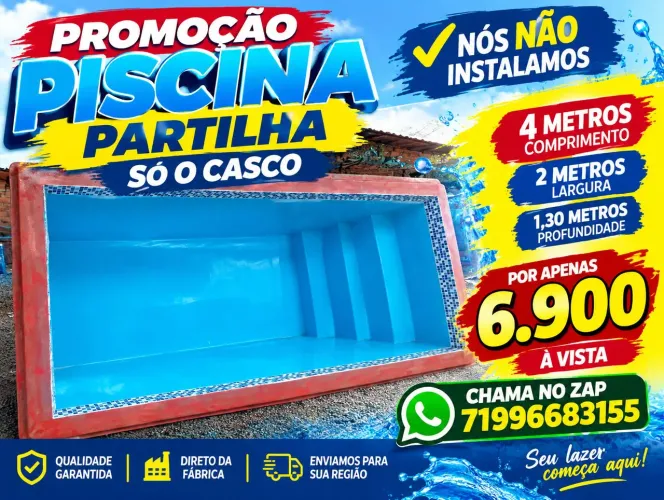 Piscina de fibra de vidro direto da fábrica 