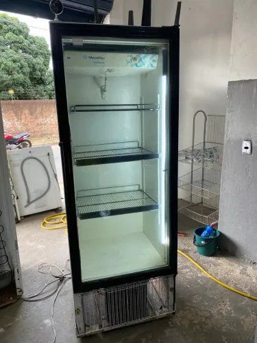 Freezer tampa de vidro 