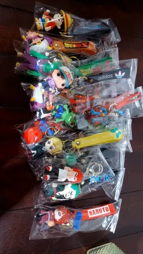 Chaveiros Emborrachados Animes e Heróis