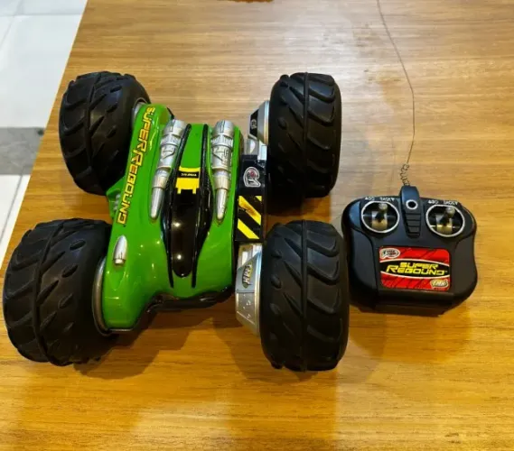 carrinho brinquedo antigo tyco rc super rebound 1999