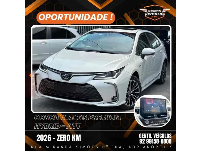 Toyota Corolla Altis Prem. Hybrid 1.8 Flex AUT 2026