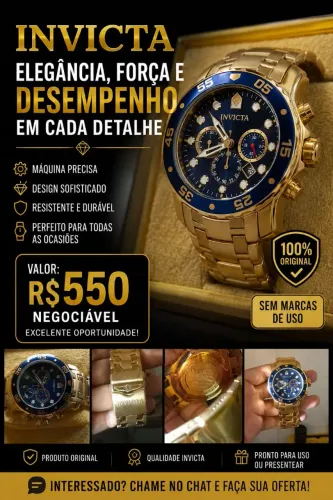 Relógio invicta masculino