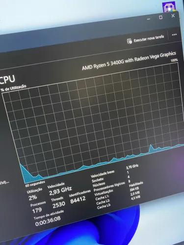 Processador amd ryzen 5 3400g am4