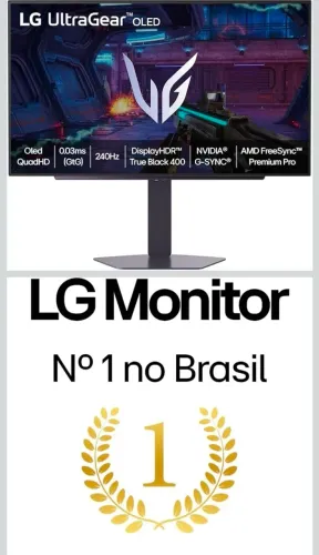 Monitor LG UltraGear Monitor Gamer OLED 27" OLED 240Hz