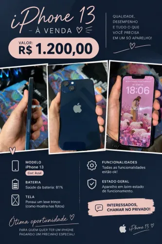 Vende - se IPhone 13