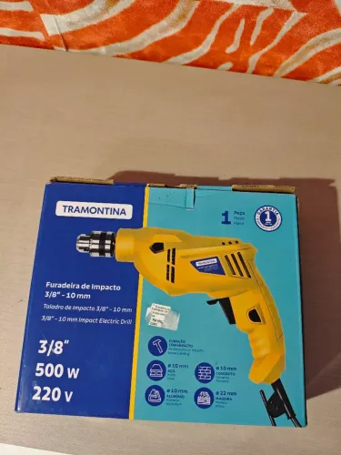 Furadeira 3/8 500w Tramontina