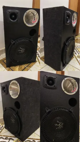 Caixa de Som Passiva Artesanal 3 Vias - Woofer 12,Driver Taramps e Super Tweeter
